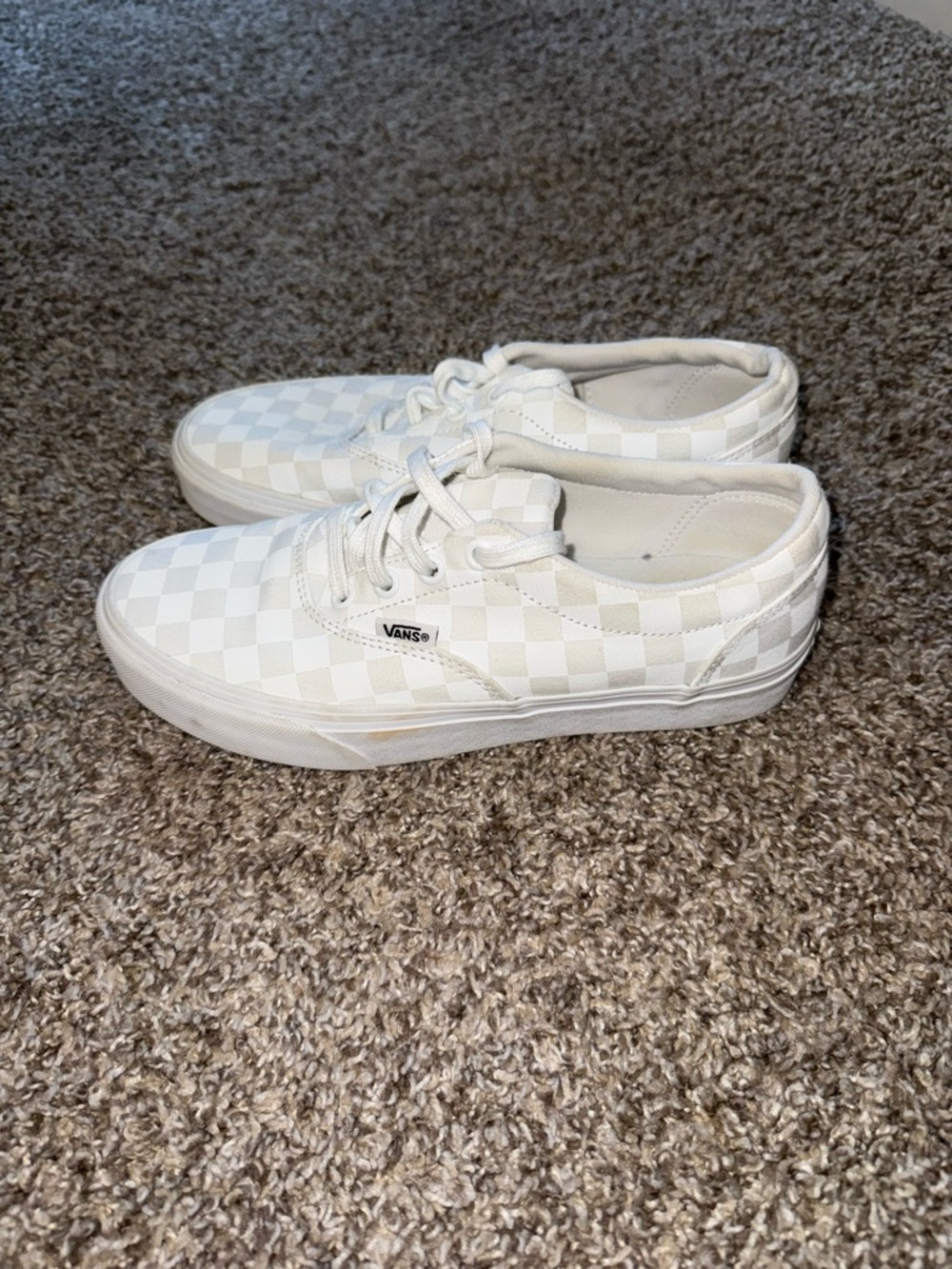 Vans Checkerboard Classic Low Top Sneakers - White - Picture 2 of 7